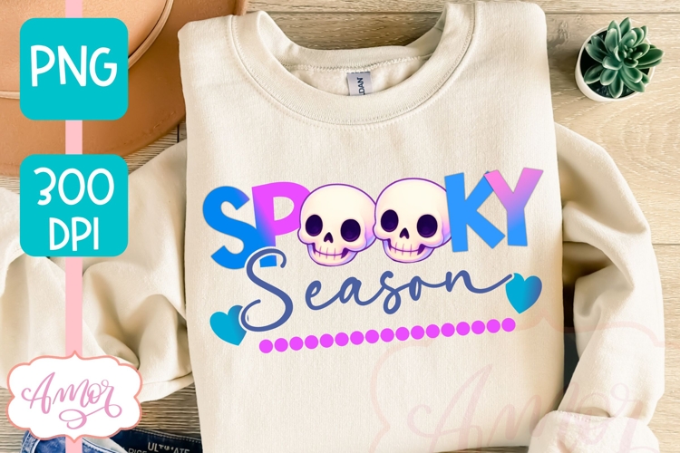 Spooky Season PNG for sublimation | Cute Halloween shirt PNG
