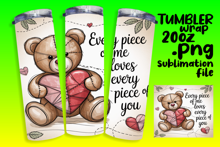 LUSH 20oz Sublimation Design , Valentines Day