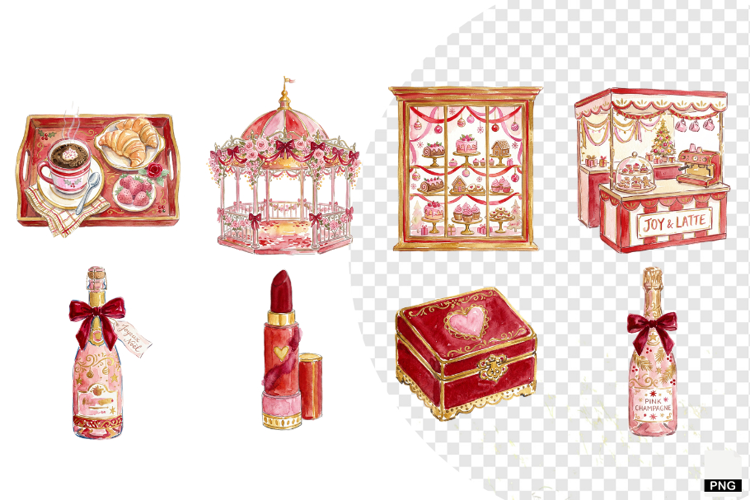 Romantic Christmas Love Clipart