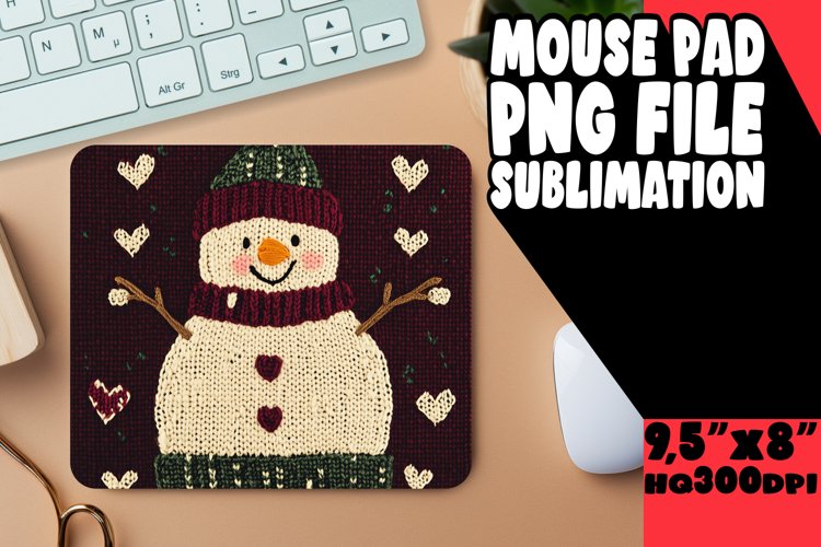 Radiant Desk Pad Design Ideas, Snowman