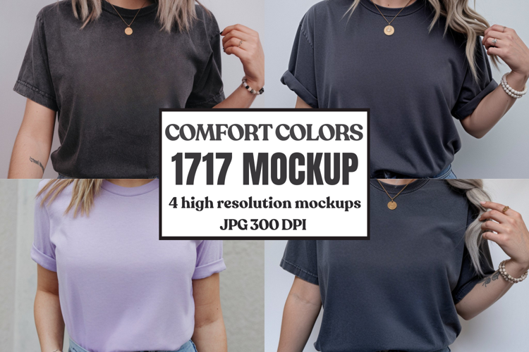 Comfort Colors 1717 T-Shirt mockup , CC 1717