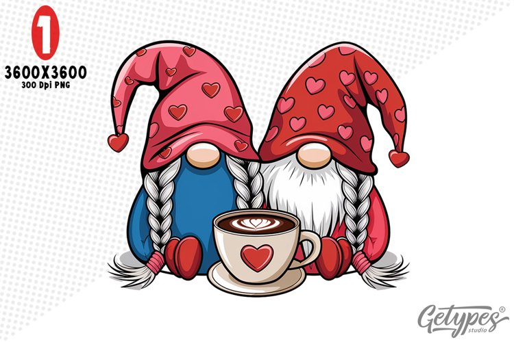 Valentine Gnome Clipart Image 11