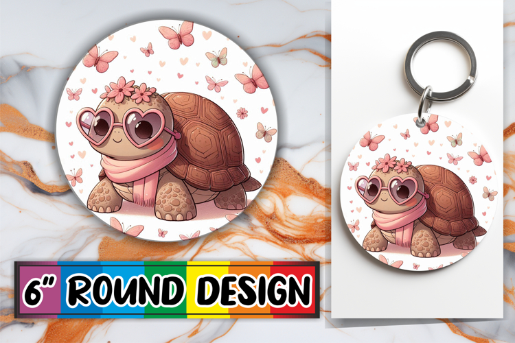 Radiant Sublimation Ornaments, Turtle