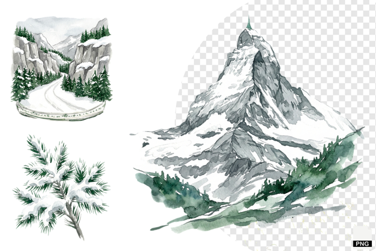 Winter Nature Escape Clipart