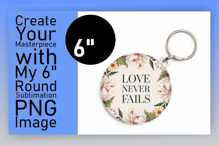 Creative Circle Design Keychain Template , Religious