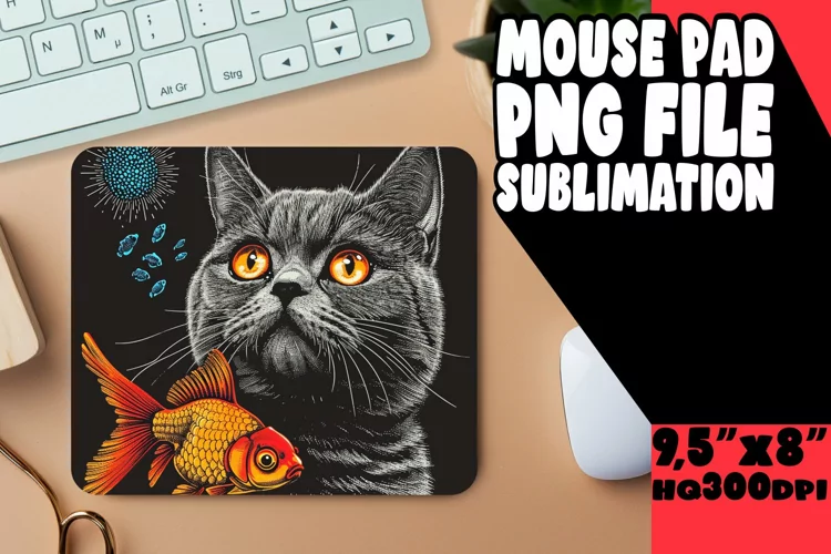 Adorable Kitty Sublimation Design