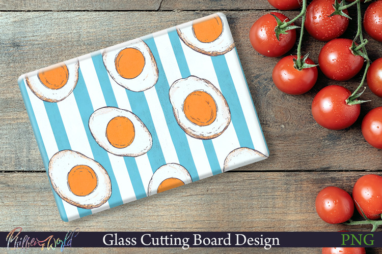 Cutting Board Design | Stripes | Egg