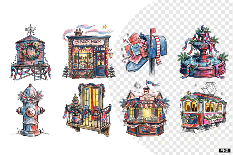 Whimsical Christmas Days Clipart