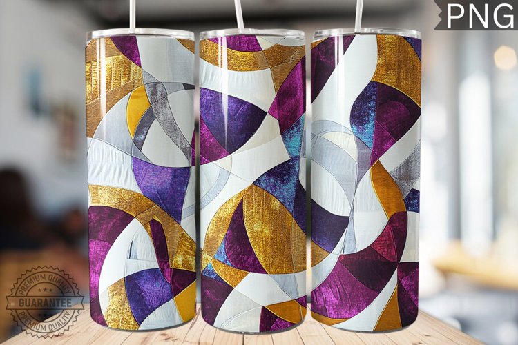 Abstract Pattern Tumbler Warp - High Quality 300 Dpi example image 1