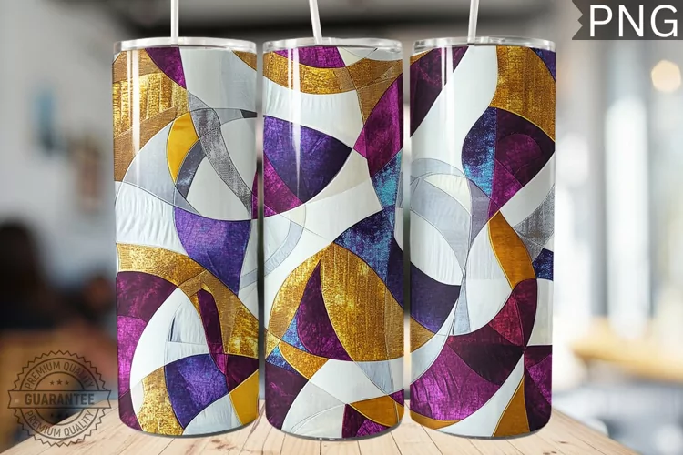 Abstract Pattern Tumbler Warp - High Quality 300 Dpi