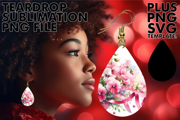 Sweet Teardrop EARRINGS Ideas, Flowers example image 1
