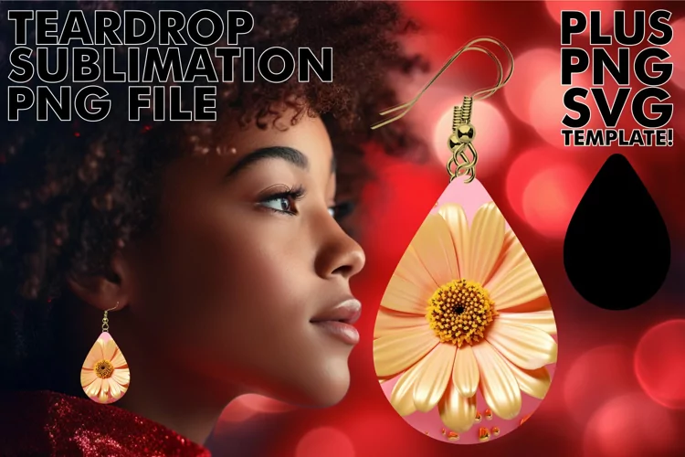 Sublimation Artistry Unleashed: 3D Earrings