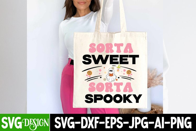 Sorta Sweet Sorta Spooky SVG Cut File,Halloween SVG Design