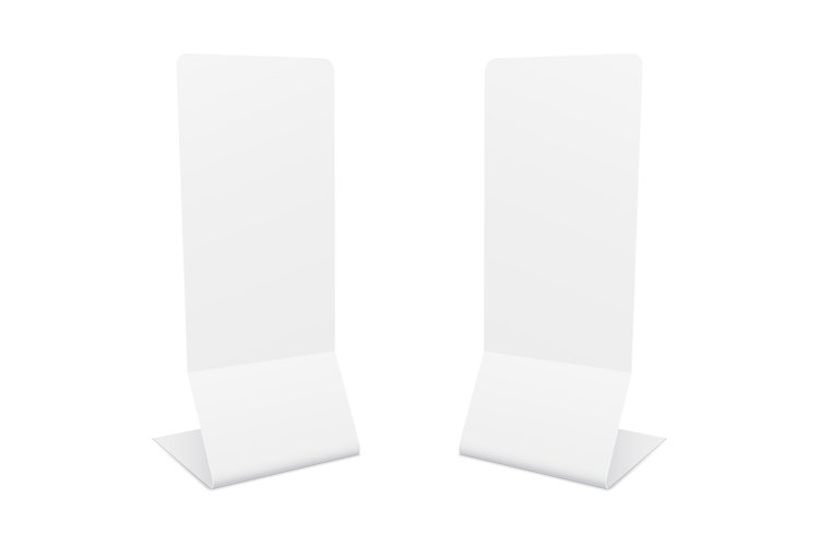 Blank advertising stand banner mockup