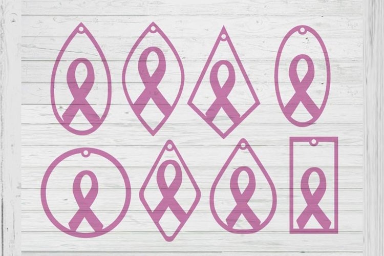 Ribbon earrings template svg png dxf ai files