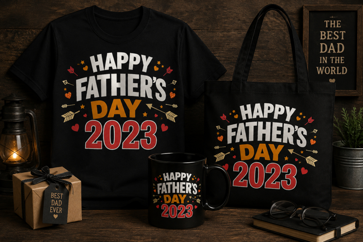 Happy Father’s Day 2023 PNG | Vintage Dad Celebration Design