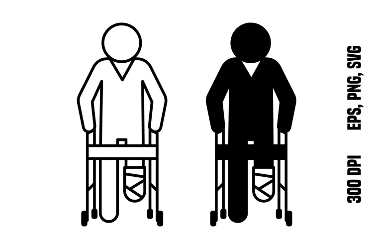 Assistive Walker Icons