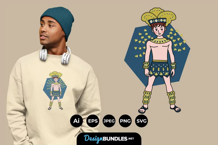 Male at the Carnival for T-Shirt Design