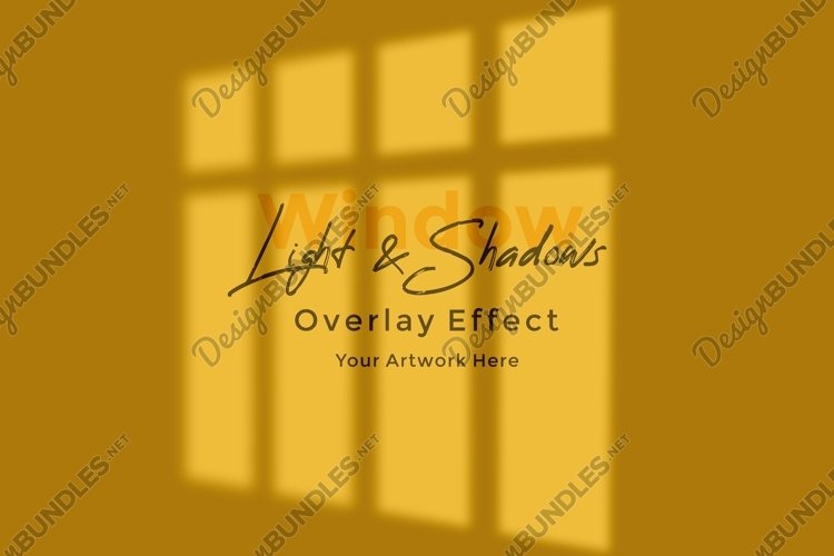Window Sunlight Shadow Overlay Effect Mockup