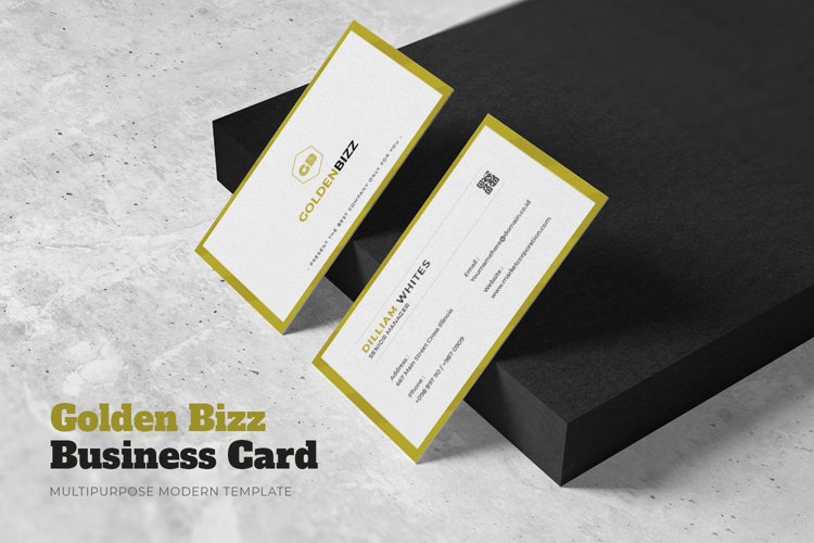 Golden Bizz Business Card example image 1