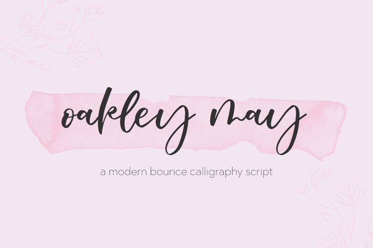 Oakley May Calligraphy Font example image 1