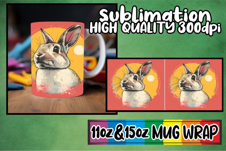 Classic Retro Style Mug Wrap 11oz 15oz Range example image 1
