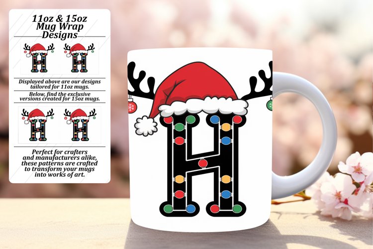 CLASSY PNG Mug Wrap Design 15oz , Christmas
