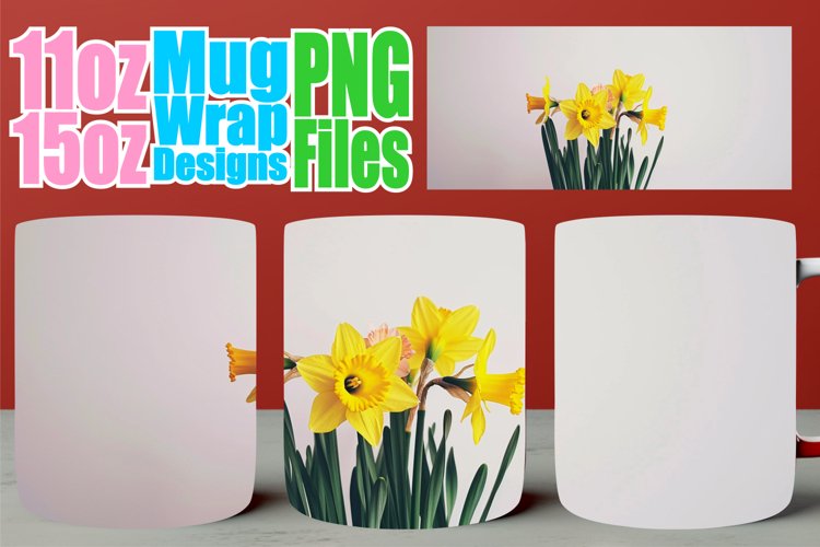 Blossom Burst Cup Wrap: Springtime Sublimation example image 1