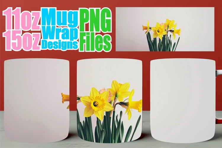 Blossom Burst Cup Wrap: Springtime Sublimation