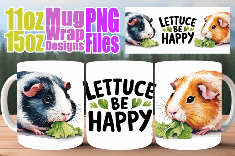 Heartfelt wishes 11oz 15oz mug wrap, Funny Animals
