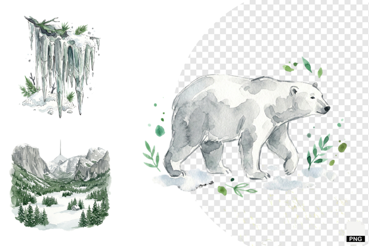 Winter Nature Escape Clipart