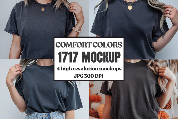 Comfort Colors 1717 T-Shirt mockup , CC 1717