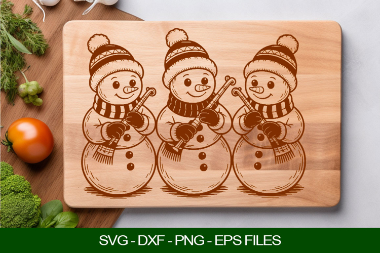 Christmas Snowman Svg