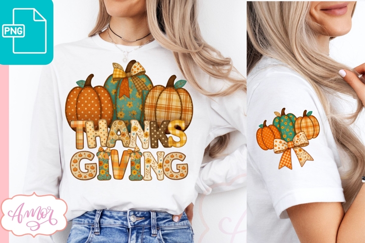 Thanksgiving shirt sublimation PNG, Fall Sleeve sublimation