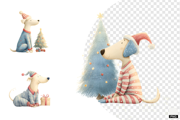 Christmas Dog Clipart