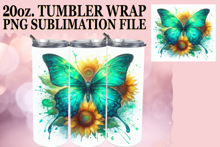 PRESENT OF LIGHT 20oz TUMBLER WRAP, Butterfly