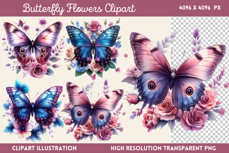 Watercolor Flowers Svg Image 8