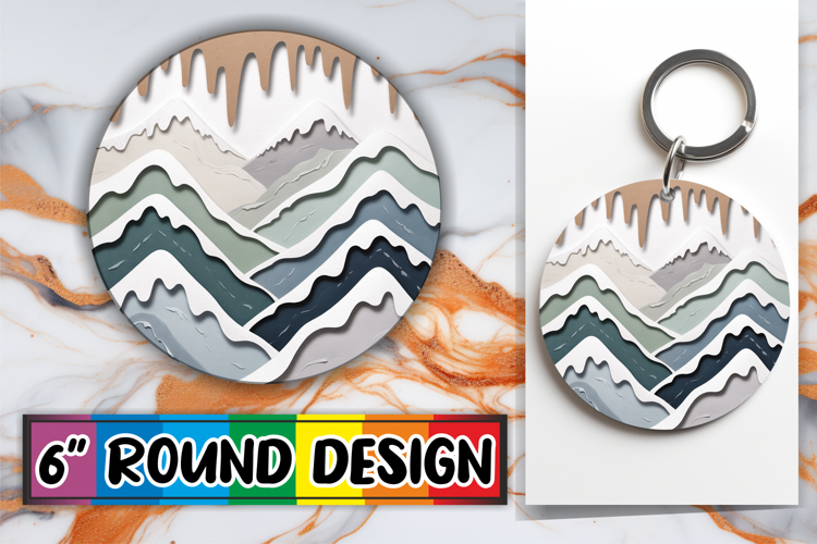 Blissful Round Ornaments Design PNG, Winter