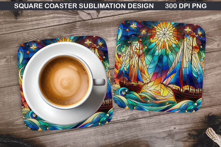 Summer Coaster Sublimation, Summer Coaster PNG Design