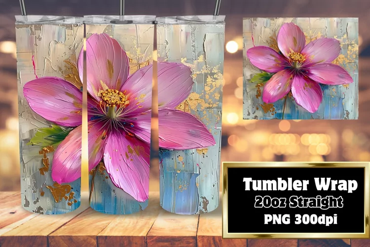 Springtime Bloom: Sublimated Tumbler Wrap