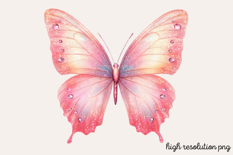 Pink Butterfly Clipart Image 19