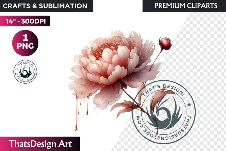 Ethereal Floral arrangements Clipart PNG Rose gold and blush