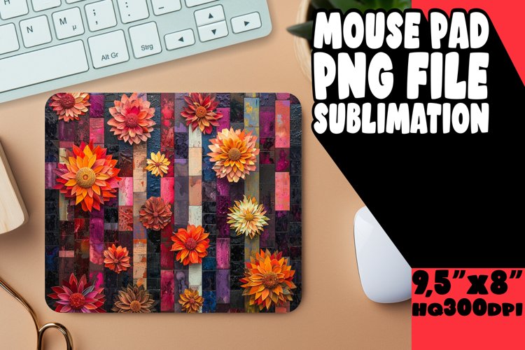 Vibrant Blossom Desk Mat - Vibrant Decor example image 1