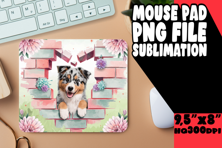 ENCHANTED DESK PAD SUBLIMATION STYLE, Cute Dog