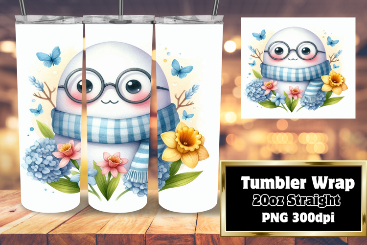 Custom 20oz Sublimation File , Cute Ghost