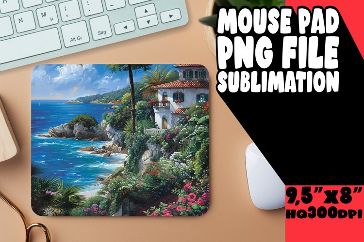 Blissful Beauty Mouse Pad Sublimation