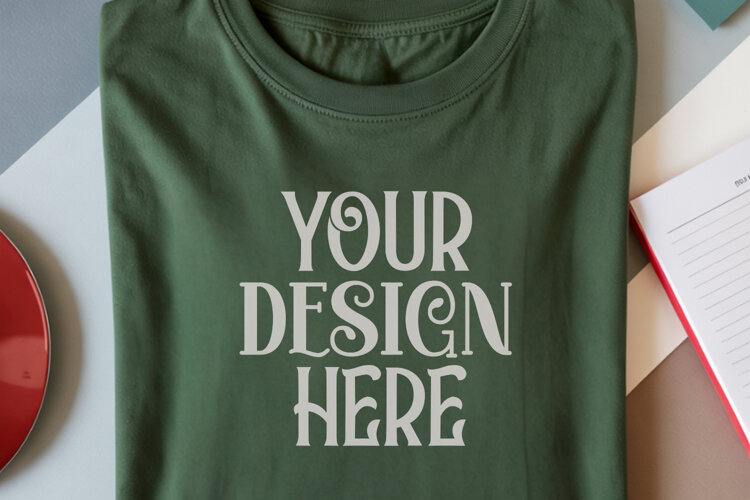 Moss Comfort Colors 1717 Christmas Mockup, CC 1717Comfort Co example image 1