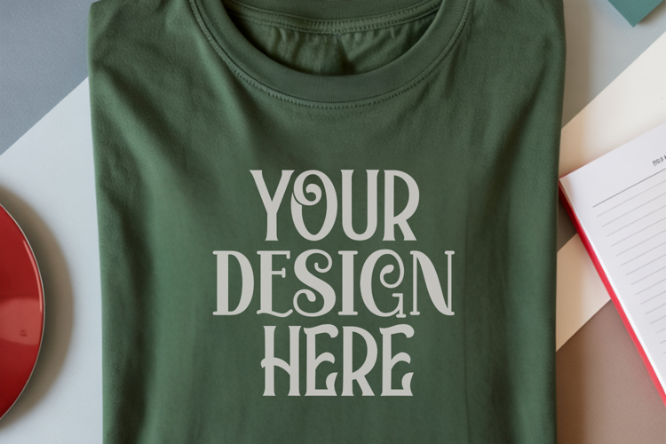 Moss Comfort Colors 1717 Christmas Mockup, CC 1717Comfort Co