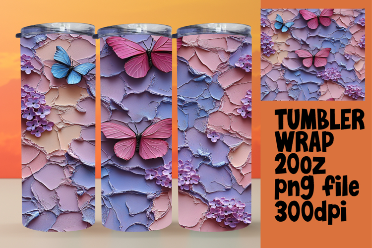 Dynamic 20oz Tumbler Design , 3D Flower