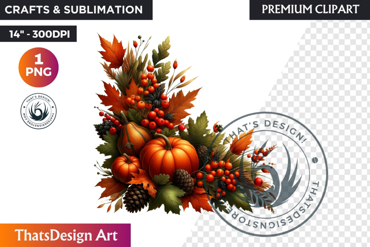 Autumn Rustic Harvest Fall clipart PNG Pumpkin thanksgiving
